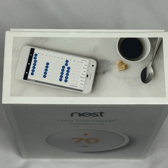 Google Nest E Smart Home Wifi Digital Programable Thermostat T4000ES - Picture 8 of 13